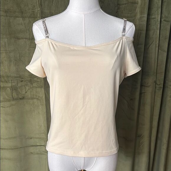 Fendi Cream cold shoulder top, S - Picture 1 of 9